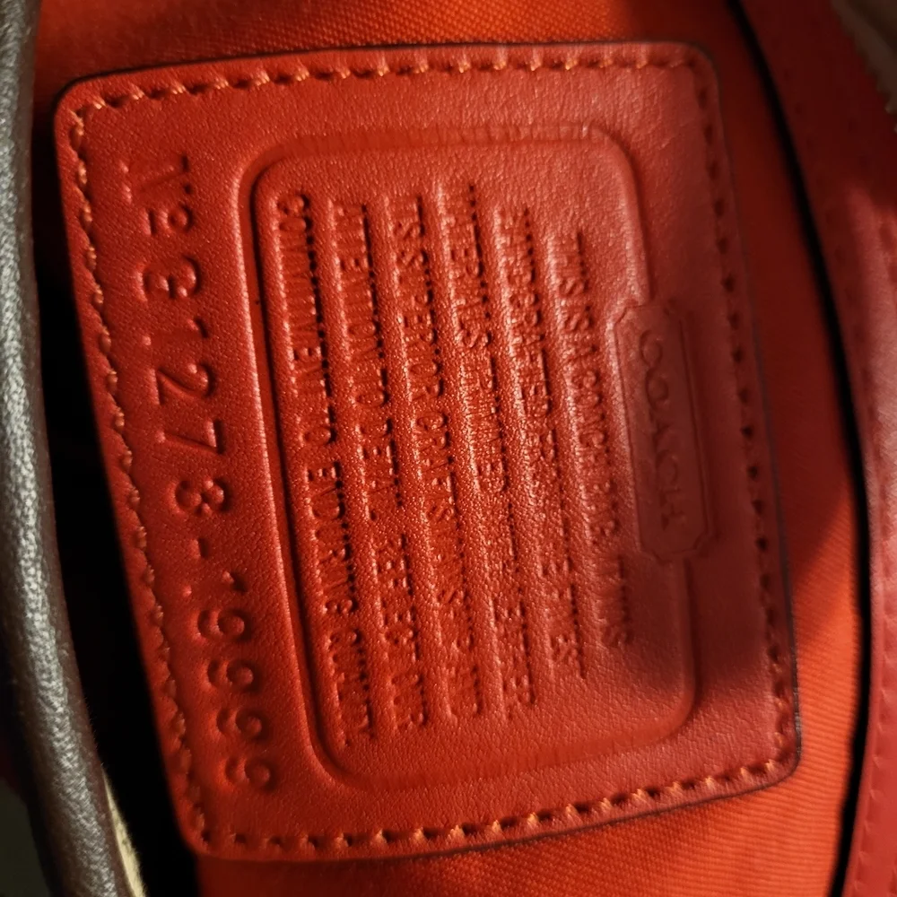 Coach Hampton Signature Stripe Tote.